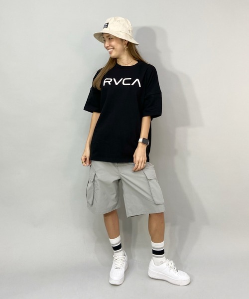RVCA(ルーカ)の「RVCA/ルーカ ビッグシルエット ロゴTシャツ BC043-239(Tシャツ/カットソー・レディース・グリーン/ブラック/ホワイト・M/S/L)」の11枚目の写真