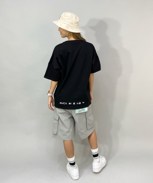 RVCA(ルーカ)の「RVCA/ルーカ ビッグシルエット ロゴTシャツ BC043-239(Tシャツ/カットソー・レディース・グリーン/ブラック/ホワイト・M/S/L)」の10枚目の写真