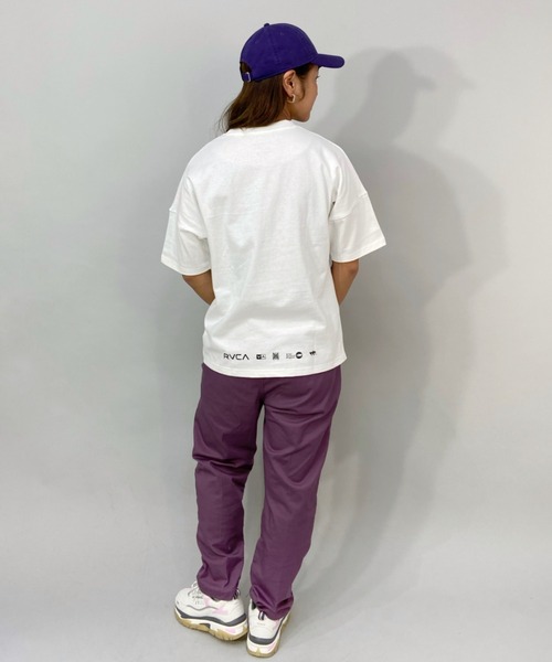 RVCA(ルーカ)の「RVCA/ルーカ ビッグシルエット ロゴTシャツ BC043-239(Tシャツ/カットソー・レディース・グリーン/ブラック/ホワイト・M/S/L)」の15枚目の写真