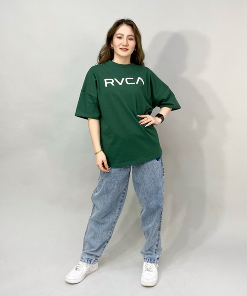 RVCA(ルーカ)の「RVCA/ルーカ ビッグシルエット ロゴTシャツ BC043-239(Tシャツ/カットソー・レディース・グリーン/ブラック/ホワイト・M/S/L)」の21枚目の写真