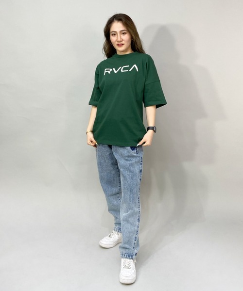 RVCA(ルーカ)の「RVCA/ルーカ ビッグシルエット ロゴTシャツ BC043-239(Tシャツ/カットソー・レディース・グリーン/ブラック/ホワイト・M/S/L)」の22枚目の写真