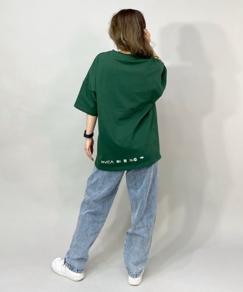 RVCA(ルーカ)の「RVCA/ルーカ ビッグシルエット ロゴTシャツ BC043-239(Tシャツ/カットソー・レディース・グリーン/ブラック/ホワイト・M/S/L)」の20枚目の写真