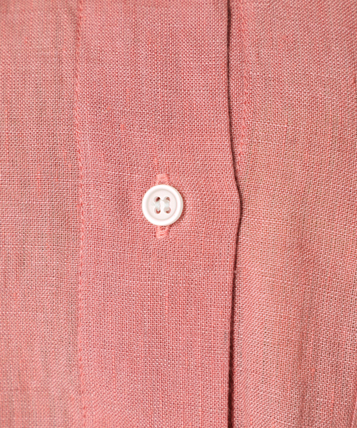 B.C STOCK（ベーセーストック）の「ヨーロピアンフラックスリネンレギュラーシャツ（シャツ/ブラウス・レディース・ブラック/サックスブルー/ピンク/アイボリー・FREE）」の13枚目の写真