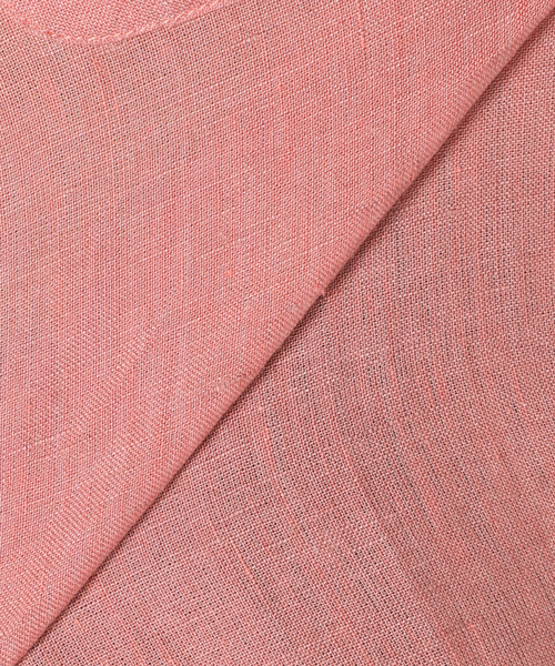 B.C STOCK（ベーセーストック）の「ヨーロピアンフラックスリネンレギュラーシャツ（シャツ/ブラウス・レディース・ブラック/サックスブルー/ピンク/アイボリー・FREE）」の5枚目の写真