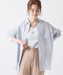 B.C STOCK | ヨーロピアンフラックスリネンレギュラーシャツ◆(シャツ/ブラウス)