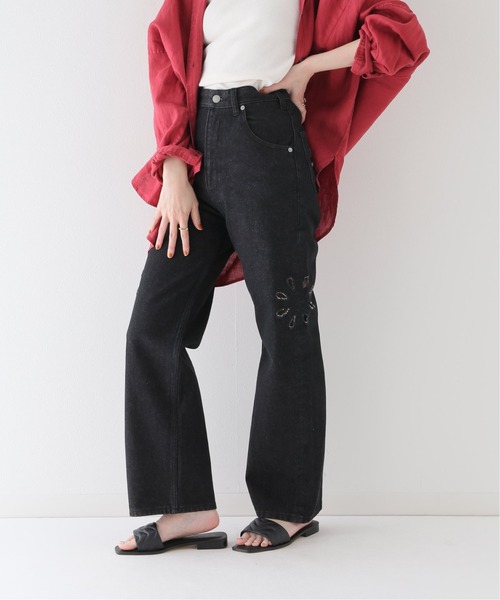 JOINT WORKS（ジョイントワークス）の「J-FLOWER DENIM PANTS（デニムパンツ・レディース・ホワイト/ブラック/ブルー系その他・SMALL/MEDIUM）」の14枚目の写真
