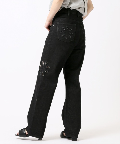 JOINT WORKS（ジョイントワークス）の「J-FLOWER DENIM PANTS（デニムパンツ・レディース・ホワイト/ブラック/ブルー系その他・SMALL/MEDIUM）」の7枚目の写真