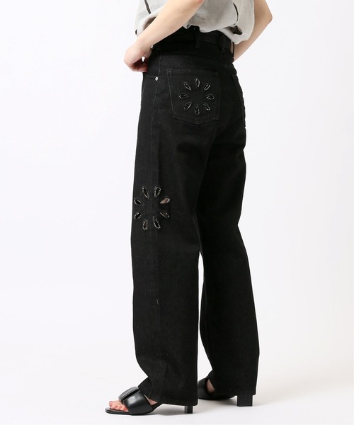 JOINT WORKS（ジョイントワークス）の「J-FLOWER DENIM PANTS（デニムパンツ・レディース・ホワイト/ブラック/ブルー系その他・SMALL/MEDIUM）」の8枚目の写真