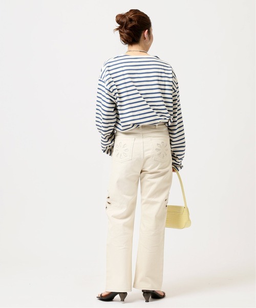 JOINT WORKS（ジョイントワークス）の「J-FLOWER DENIM PANTS（デニムパンツ・レディース・ホワイト/ブラック/ブルー系その他・SMALL/MEDIUM）」の12枚目の写真