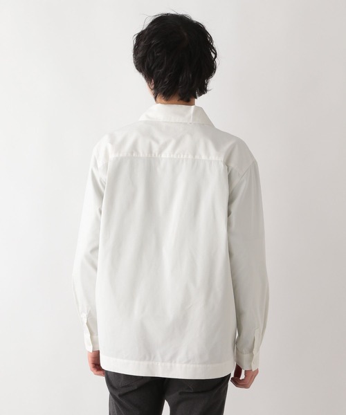 GLOBAL WORK（グローバルワーク）の「ブロードシャツブルゾン/271001（ブルゾン・メンズ・ホワイト/スカイブルー・LARGE/MEDIUM）」の3枚目の写真