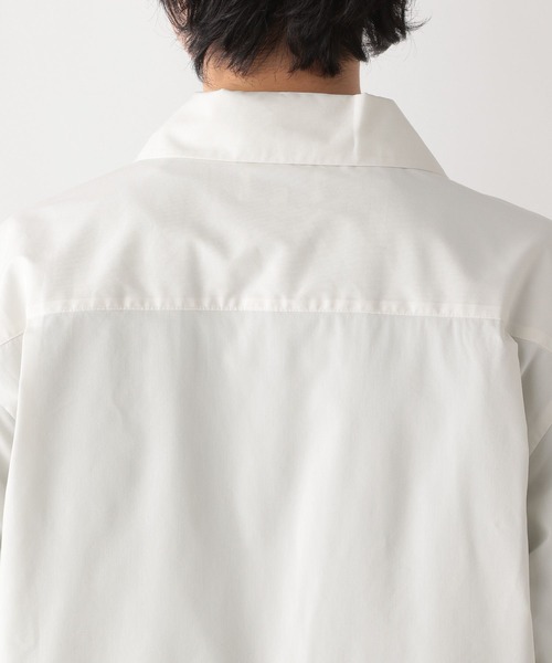 GLOBAL WORK（グローバルワーク）の「ブロードシャツブルゾン/271001（ブルゾン・メンズ・ホワイト/スカイブルー・LARGE/MEDIUM）」の8枚目の写真