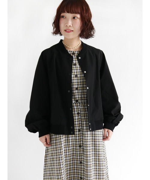 ehka sopo（エヘカソポ）の「ラグランスリーブブルゾン（ブルゾン・レディース・ブラック/ベージュ/グレー・ﾌﾘ-）」の2枚目の写真