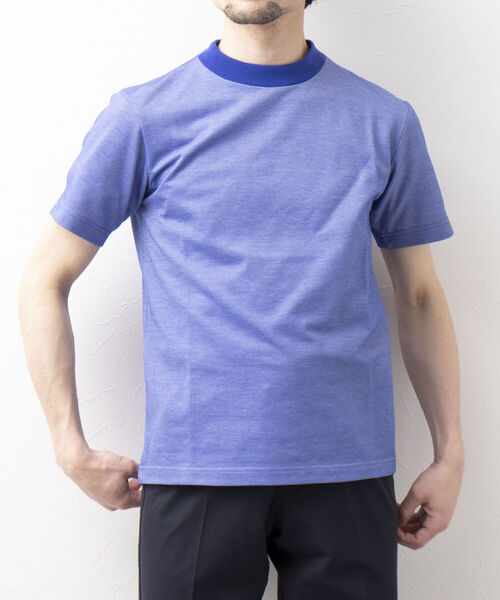 NOLLEY'S goodman(ノーリーズグッドマン)の「ドライマスタードレスTee(※ジャケット専用Tシャツ)(Tシャツ/カットソー・メンズ・ブルー/ホワイト系その他6/ネイビー/チャコールグレー/ホワイト・MEDIUM/LARGE/SMALL/X-LARGE)」の5枚目の写真