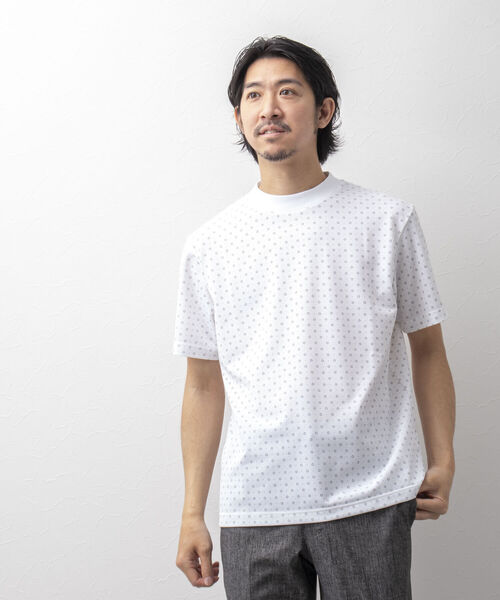 NOLLEY'S goodman(ノーリーズグッドマン)の「ドライマスタードレスTee(※ジャケット専用Tシャツ)(Tシャツ/カットソー・メンズ・ブルー/ホワイト系その他6/ネイビー/チャコールグレー/ホワイト・MEDIUM/LARGE/SMALL/X-LARGE)」の15枚目の写真