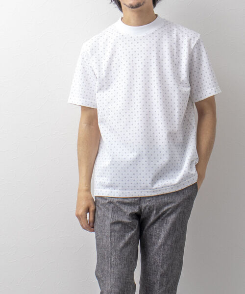 NOLLEY'S goodman(ノーリーズグッドマン)の「ドライマスタードレスTee(※ジャケット専用Tシャツ)(Tシャツ/カットソー・メンズ・ブルー/ホワイト系その他6/ネイビー/チャコールグレー/ホワイト・MEDIUM/LARGE/SMALL/X-LARGE)」の16枚目の写真