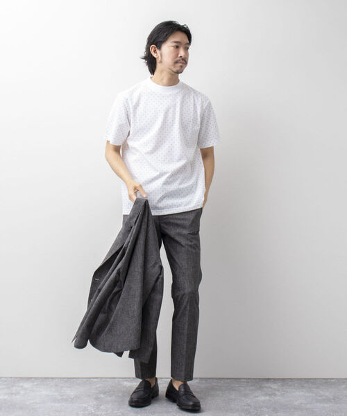 NOLLEY'S goodman(ノーリーズグッドマン)の「ドライマスタードレスTee(※ジャケット専用Tシャツ)(Tシャツ/カットソー・メンズ・ブルー/ホワイト系その他6/ネイビー/チャコールグレー/ホワイト・MEDIUM/LARGE/SMALL/X-LARGE)」の18枚目の写真