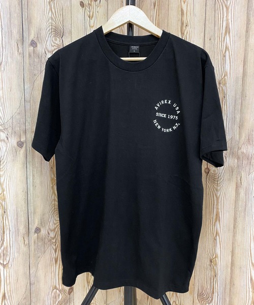 AVIREX（アヴィレックス）の「VARSITY LOGO T-SHIRT 2.0（Tシャツ/カットソー・メンズ・ネイビー/ブラック/ホワイト/ダークグリーン・M/XXL/XL/L）」の10枚目の写真