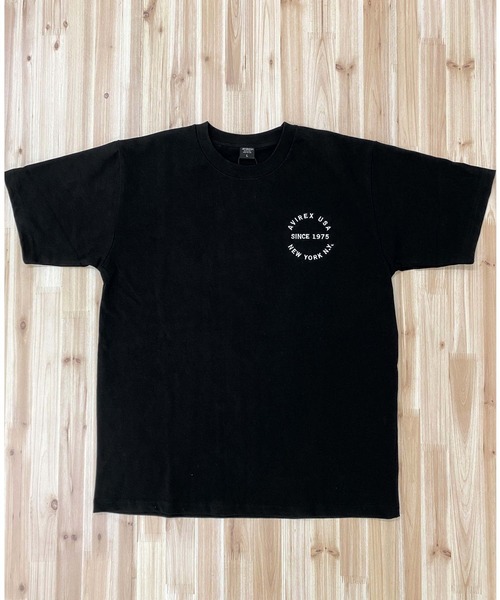 AVIREX（アヴィレックス）の「VARSITY LOGO T-SHIRT 2.0（Tシャツ/カットソー・メンズ・ネイビー/ブラック/ホワイト/ダークグリーン・M/XXL/XL/L）」の11枚目の写真