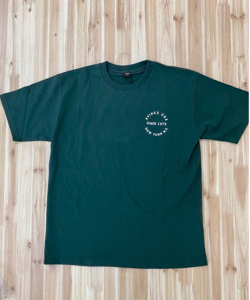 AVIREX（アヴィレックス）の「VARSITY LOGO T-SHIRT 2.0（Tシャツ/カットソー・メンズ・ネイビー/ブラック/ホワイト/ダークグリーン・M/XXL/XL/L）」の16枚目の写真