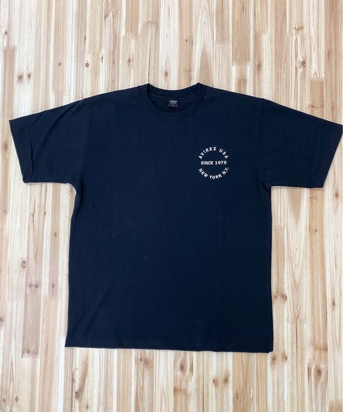 AVIREX（アヴィレックス）の「VARSITY LOGO T-SHIRT 2.0（Tシャツ/カットソー・メンズ・ネイビー/ブラック/ホワイト/ダークグリーン・M/XXL/XL/L）」の19枚目の写真