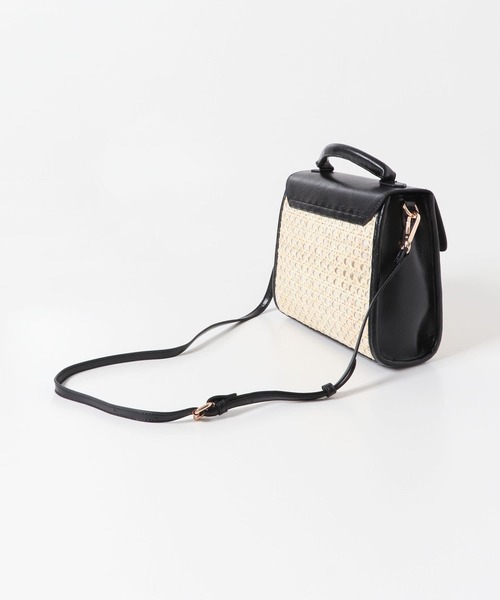 SENSE OF PLACE by URBAN RESEARCH（センスオブプレイスバイアーバンリサーチ）の「バンブーコンビショルダーバッグ（ショルダーバッグ・レディース・ブラック/ブラウン・ONE）」の8枚目の写真