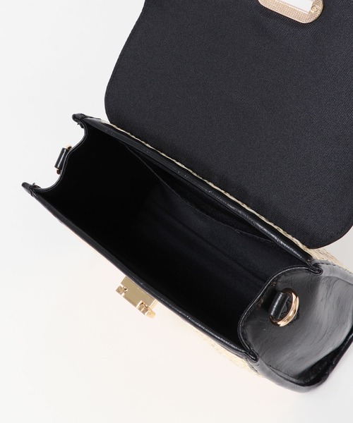 SENSE OF PLACE by URBAN RESEARCH（センスオブプレイスバイアーバンリサーチ）の「バンブーコンビショルダーバッグ（ショルダーバッグ・レディース・ブラック/ブラウン・ONE）」の10枚目の写真