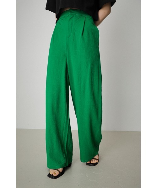 AZUL by moussy（アズールバイマウジー）の「ARCTIC FEEL RELAX WIDE COLOR PANTS/アークティックフィールリラックスワイドカラーパンツ（その他パンツ・レディース・ブルー/レッド/グリーン・SMALL/MEDIUM）」の17枚目の写真