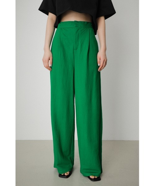 AZUL by moussy（アズールバイマウジー）の「ARCTIC FEEL RELAX WIDE COLOR PANTS/アークティックフィールリラックスワイドカラーパンツ（その他パンツ・レディース・ブルー/レッド/グリーン・SMALL/MEDIUM）」の11枚目の写真