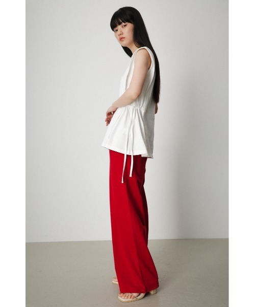 AZUL by moussy（アズールバイマウジー）の「ARCTIC FEEL RELAX WIDE COLOR PANTS/アークティックフィールリラックスワイドカラーパンツ（その他パンツ・レディース・ブルー/レッド/グリーン・SMALL/MEDIUM）」の6枚目の写真