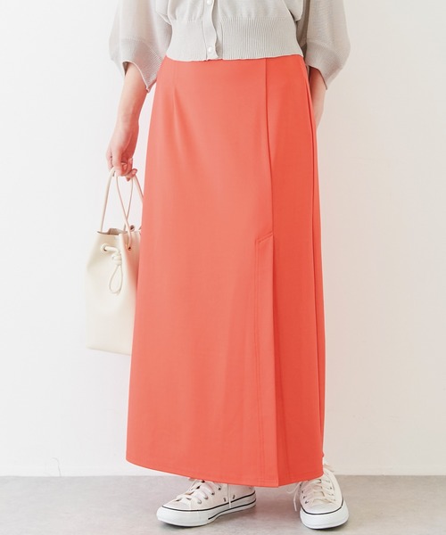 INCEDE（インシード）の「ポンチスリットタイトスカート（スカート・レディース・ブラック/オレンジ/グリーン・LL/3L/4L/TL/M）」の3枚目の写真