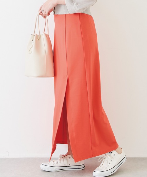 INCEDE（インシード）の「ポンチスリットタイトスカート（スカート・レディース・ブラック/オレンジ/グリーン・LL/3L/4L/TL/M）」の15枚目の写真