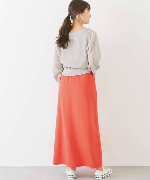 INCEDE（インシード）の「ポンチスリットタイトスカート（スカート・レディース・ブラック/オレンジ/グリーン・LL/3L/4L/TL/M）」の10枚目の写真