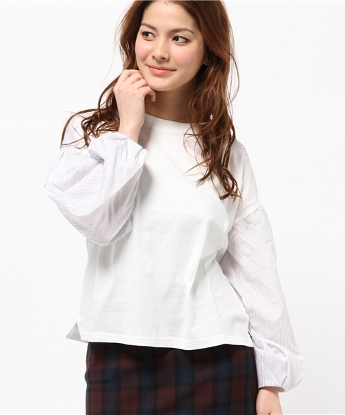 Chico（チコ）の「別地バルーン袖PO（Tシャツ/カットソー・レディース・ホワイト/グレー/ネイビー/オフホワイト・FREE）」の20枚目の写真