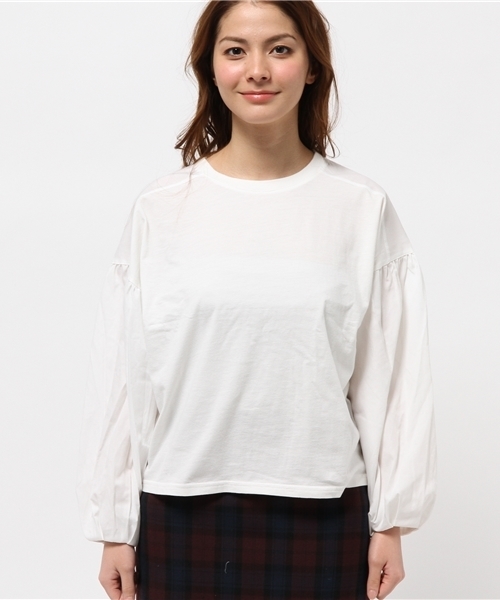 Chico（チコ）の「別地バルーン袖PO（Tシャツ/カットソー・レディース・ホワイト/グレー/ネイビー/オフホワイト・FREE）」の17枚目の写真