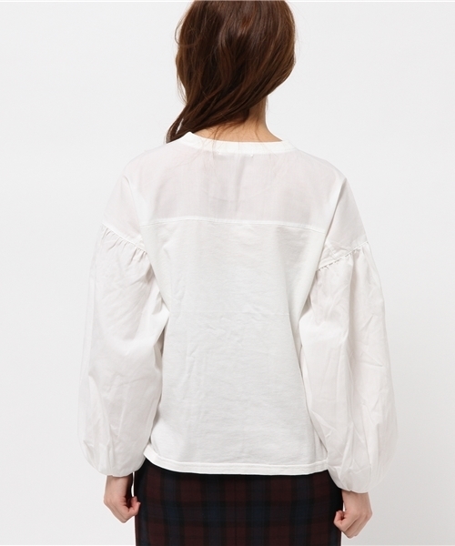 Chico（チコ）の「別地バルーン袖PO（Tシャツ/カットソー・レディース・ホワイト/グレー/ネイビー/オフホワイト・FREE）」の19枚目の写真