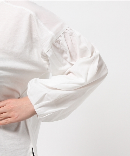 Chico（チコ）の「別地バルーン袖PO（Tシャツ/カットソー・レディース・ホワイト/グレー/ネイビー/オフホワイト・FREE）」の12枚目の写真