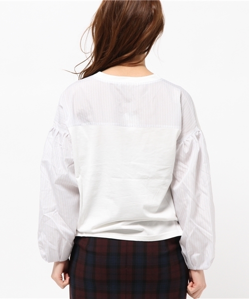 Chico（チコ）の「別地バルーン袖PO（Tシャツ/カットソー・レディース・ホワイト/グレー/ネイビー/オフホワイト・FREE）」の6枚目の写真