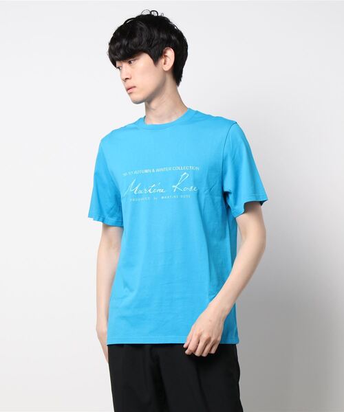 MARTINE ROSE（マーティンローズ）の「【MARTINE ROSE / マーティンローズ】RUBBER LOGO CLASSIC SS T-SH（Tシャツ/カットソー・メンズ・ブルー系その他・MEDIUM/SMALL）」の15枚目の写真