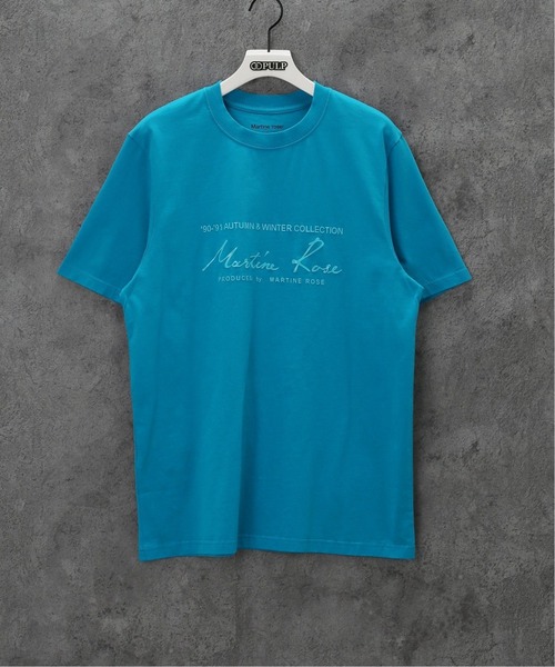 MARTINE ROSE（マーティンローズ）の「【MARTINE ROSE / マーティンローズ】RUBBER LOGO CLASSIC SS T-SH（Tシャツ/カットソー・メンズ・ブルー系その他・MEDIUM/SMALL）」の4枚目の写真