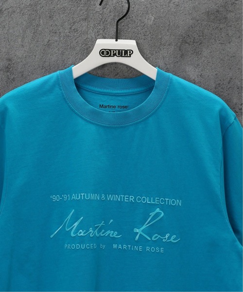 MARTINE ROSE（マーティンローズ）の「【MARTINE ROSE / マーティンローズ】RUBBER LOGO CLASSIC SS T-SH（Tシャツ/カットソー・メンズ・ブルー系その他・MEDIUM/SMALL）」の6枚目の写真