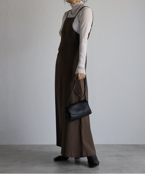 sakishimatokyo（サキシマトーキョー）の「スリットキャミOP（ワンピース・レディース・ブラック/ブラウン/アイボリー・M/L）」の3枚目の写真