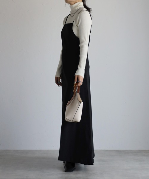 sakishimatokyo（サキシマトーキョー）の「スリットキャミOP（ワンピース・レディース・ブラック/ブラウン/アイボリー・M/L）」の13枚目の写真