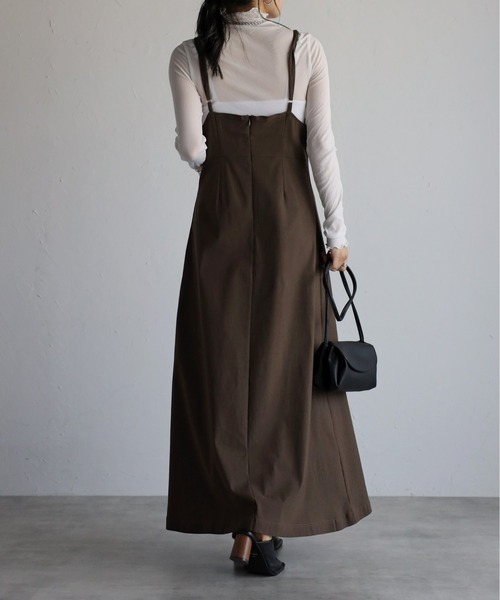 sakishimatokyo（サキシマトーキョー）の「スリットキャミOP（ワンピース・レディース・ブラック/ブラウン/アイボリー・M/L）」の8枚目の写真