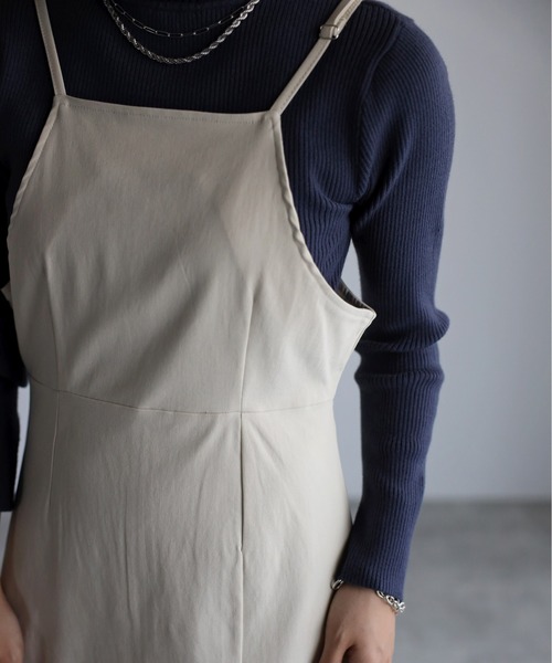 sakishimatokyo（サキシマトーキョー）の「スリットキャミOP（ワンピース・レディース・ブラック/ブラウン/アイボリー・M/L）」の16枚目の写真