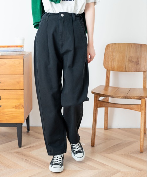 WEGO（ウィゴー）の「WEGO/イージ-タックマムパンツ（デニムパンツ・レディース・ホワイト/ブラック/インディゴブルー・SMALL/MEDIUM）」の3枚目の写真