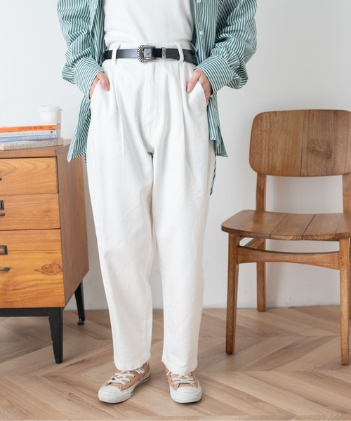 WEGO（ウィゴー）の「WEGO/イージ-タックマムパンツ（デニムパンツ・レディース・ホワイト/ブラック/インディゴブルー・SMALL/MEDIUM）」の6枚目の写真