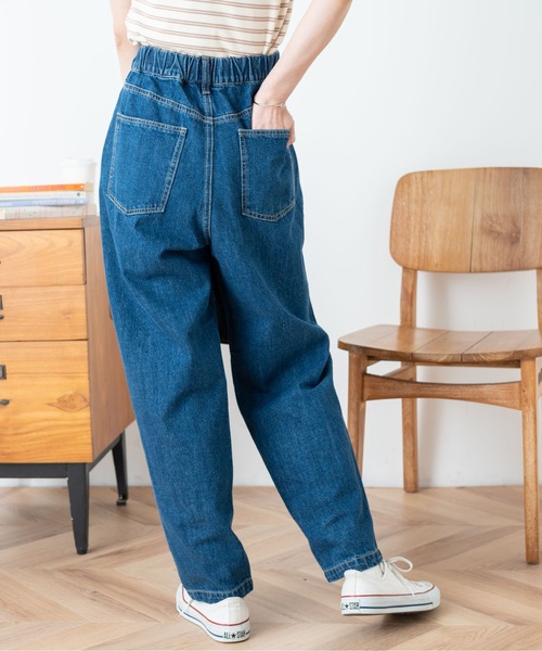 WEGO（ウィゴー）の「WEGO/イージ-タックマムパンツ（デニムパンツ・レディース・ホワイト/ブラック/インディゴブルー・SMALL/MEDIUM）」の11枚目の写真