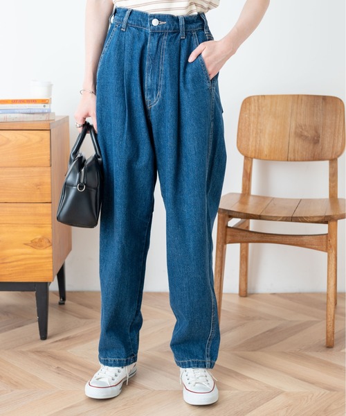 WEGO（ウィゴー）の「WEGO/イージ-タックマムパンツ（デニムパンツ・レディース・ホワイト/ブラック/インディゴブルー・SMALL/MEDIUM）」の10枚目の写真