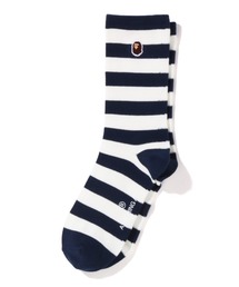 WEB限定/APE HEAD ONE POINT HOOP SOCKS M BAPEC