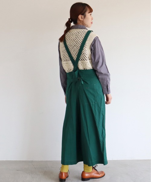 chambre de charme（シャンブルドゥシャーム）の「cdc ネパールハンドニット ”キンカン柄”ベスト（ベスト・レディース・オフホワイト/グレイッシュベージュ・FREE）」の16枚目の写真